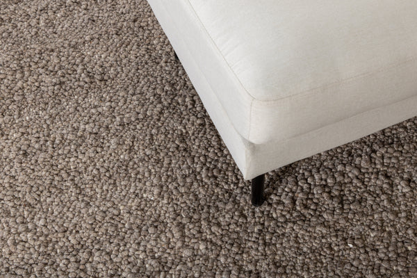 Rectangular rug BETINA Wool 300x200cm-Brown