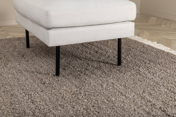 Rectangular rug BETINA Wool 300x200cm-Brown
