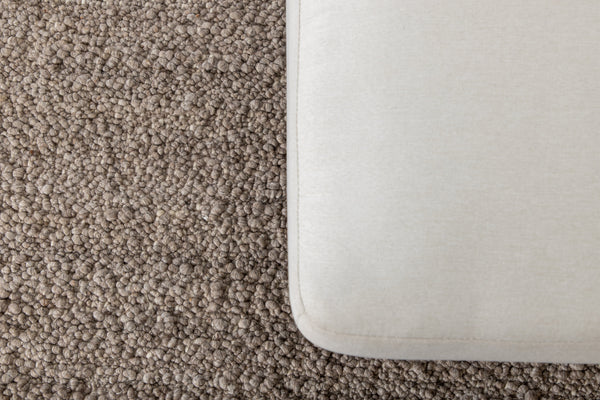 Rectangular rug BETINA Wool 400x300cm-Brown
