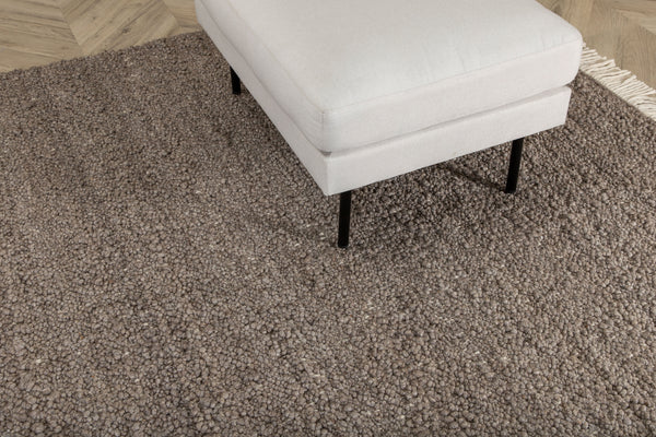 Rectangular rug BETINA Wool 400x300cm-Brown