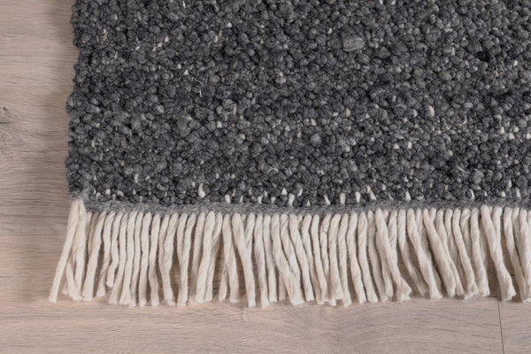 Rectangular rug BETINA Wool 400x300cm-Grey