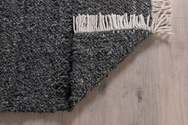 Rectangular rug BETINA Wool 400x300cm-Grey