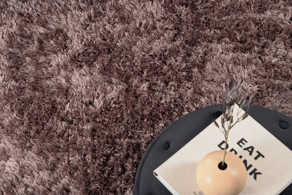Rectangular rug GRACE Polyester 300x200cm-Brown