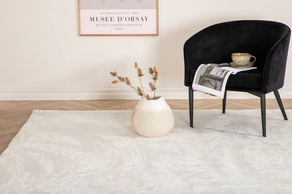 Rectangular rug BLANCA Polyester 300x200cm-White