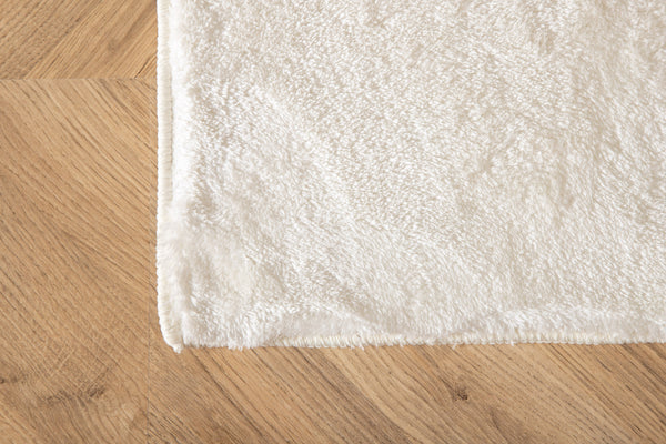 Rectangular rug BLANCA Polyester 300x200cm-White