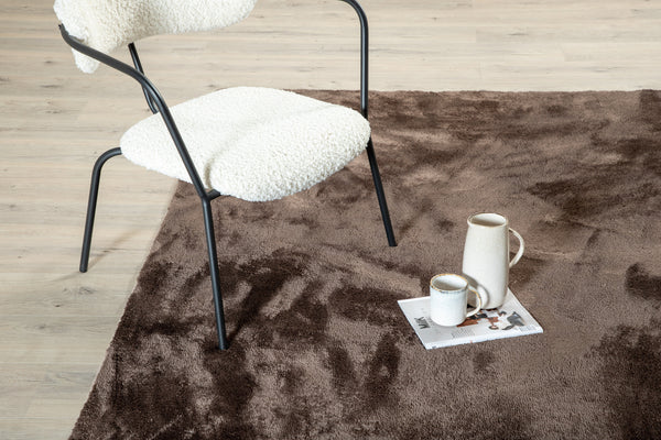 Rechteckiger Teppich BLANCA Polyester 230x160cm-Braun