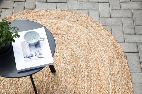 Oval matta OLIVER Jute 300x200cm-Nature