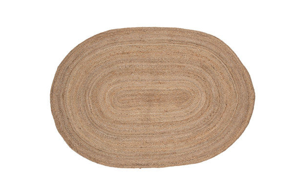 Oval matta OLIVER Jute 160x80cm-Natur