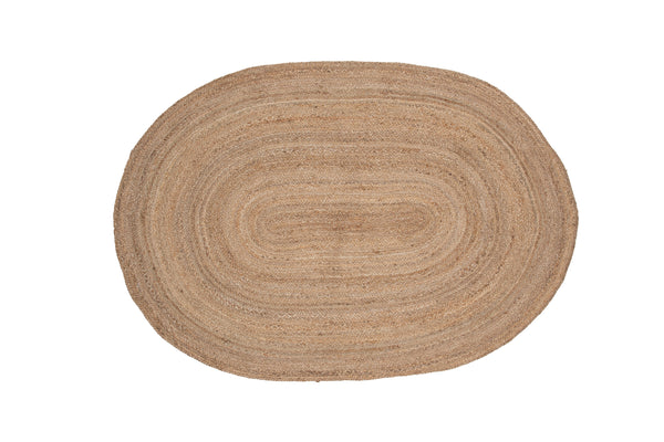 Oval matta OLIVER Jute 160x80cm-Natur
