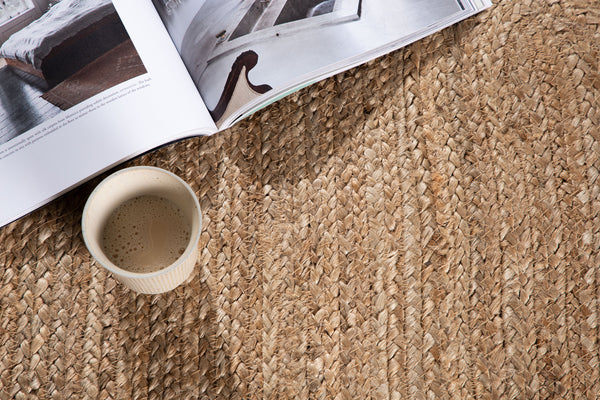 Oval matta OLIVER Jute 160x80cm-Natur