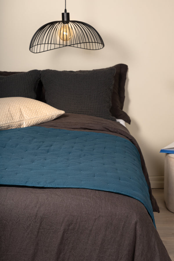 Överkast SALLY Polyester 80x150cm-Aqua