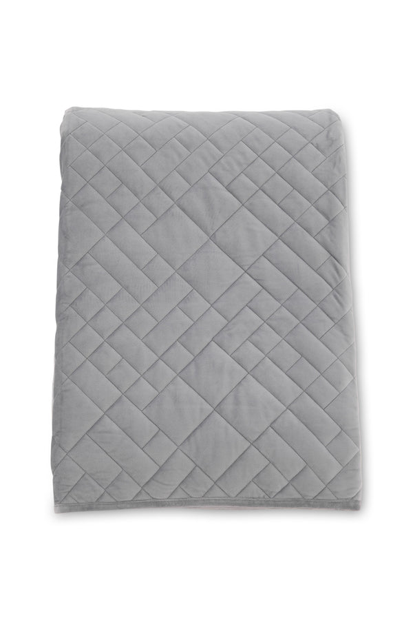 Överkast JILLY Polyester 80x150cm-Ljusgrå