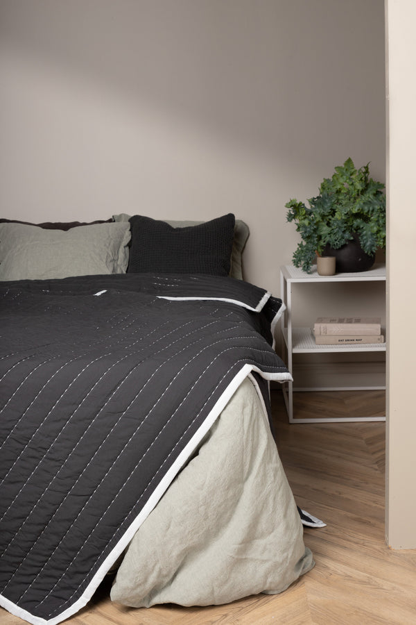 Överkast JUNI Polyester 150x250cm-Antracit