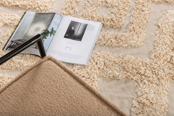 Round rug HILMA Cotton ⌀200-Beige
