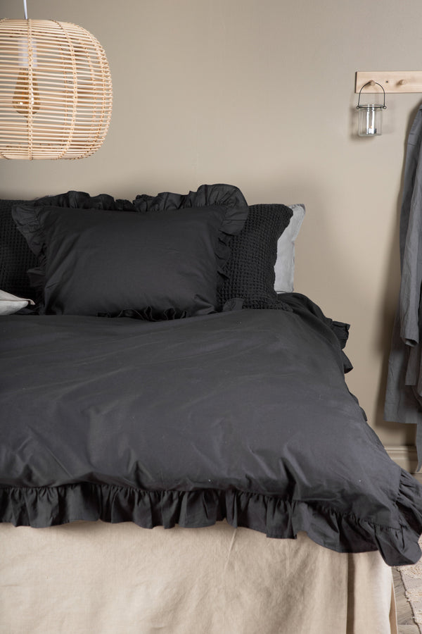 Påslakanset LEVI Bomnull 200x150cm-Antracit
