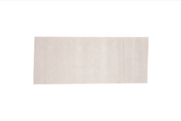 Rektangulär matta ARON Polypropen 200x80cm-Vit