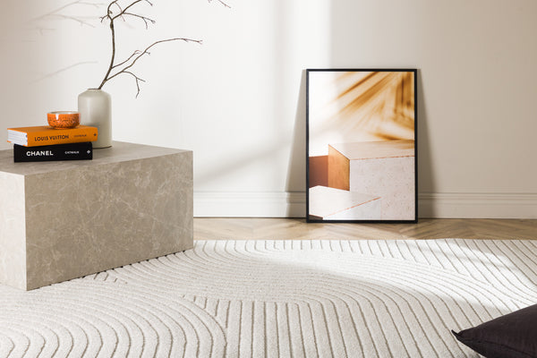 Rectangular Carpet VINCE Polypropylene 290*200 White