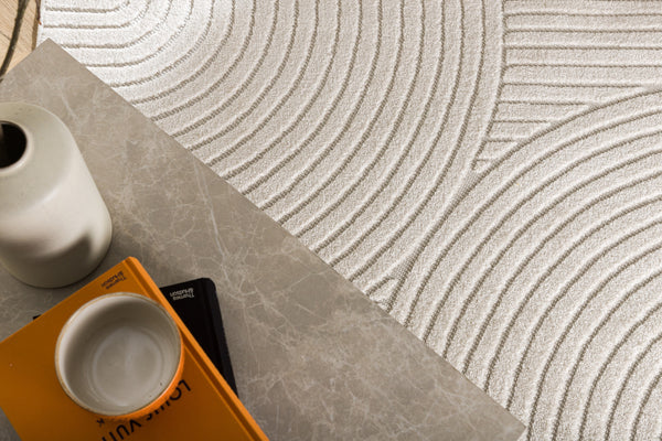 Rectangular Carpet VINCE Polypropylene 290*200 White