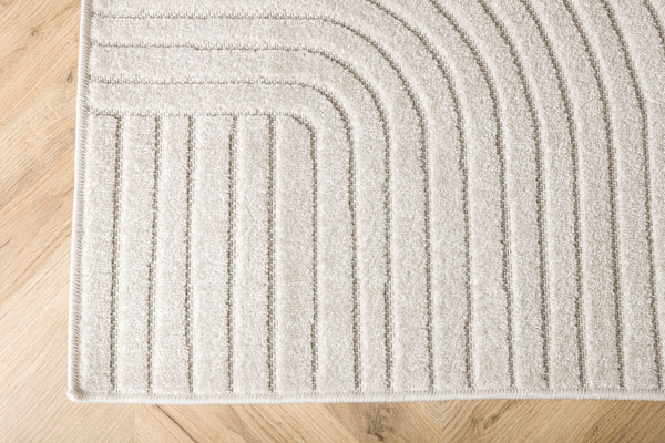 Rectangular Carpet VINCE Polypropylene 290*200 White