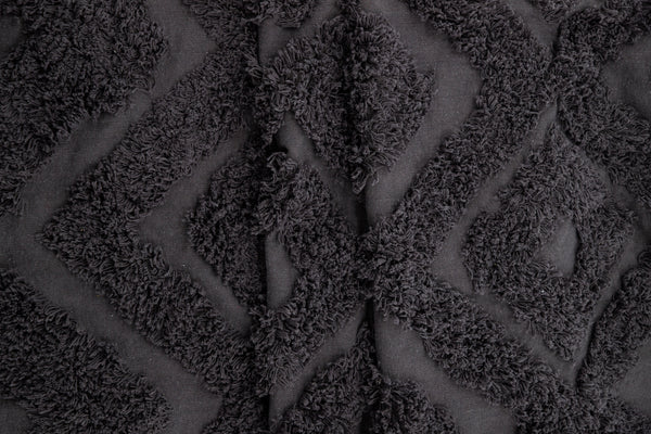 Rectangular rug HILMA Cotton 350x250cm-Dark grey