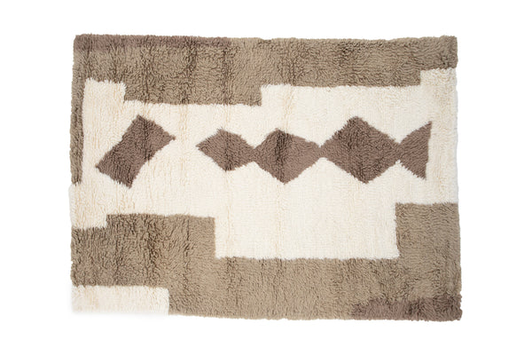 Rectangular rug NESTOR Wool 350x250cm-White