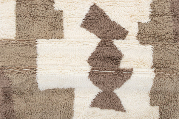 Rectangular rug NESTOR Wool 350x250cm-White