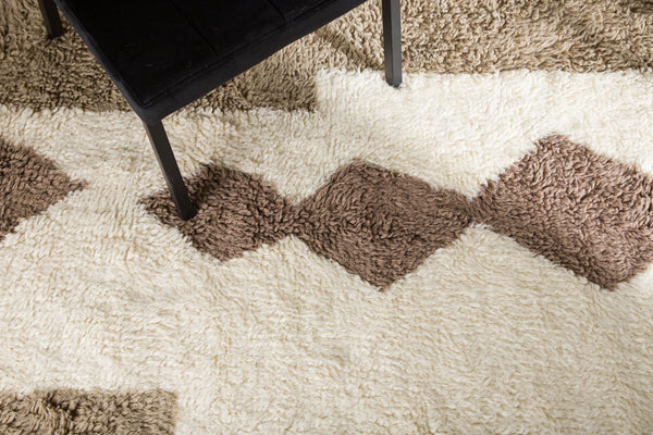 Rectangular rug NESTOR Wool 350x250cm-White