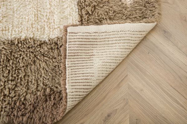 Rectangular rug NESTOR Wool 350x250cm-White
