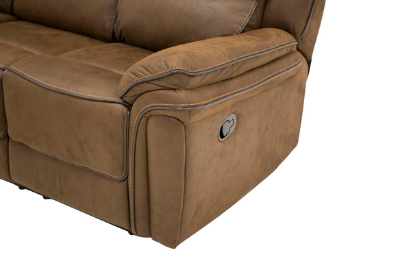 SARANDA 3-Sits Reclinersoffor Brun
