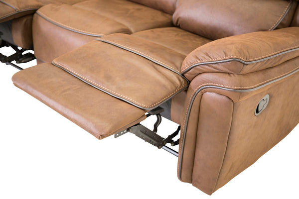 SARANDA 3-Sits Reclinersoffor Brun