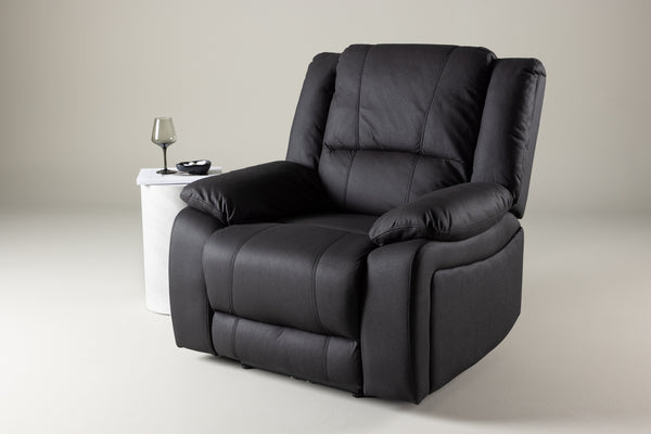 Reclinerfåtölj SINGAPORE  Polyester Svart