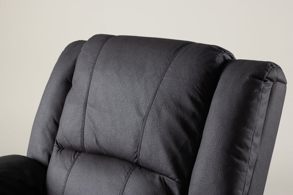Reclinerfåtölj SINGAPORE  Polyester Svart
