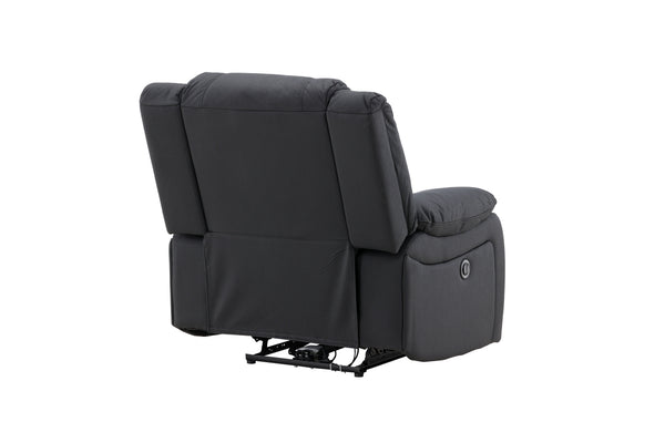 Reclinerfåtölj SINGAPORE  Polyester Svart