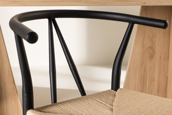 Matstolar ALFONS Rattan Svart