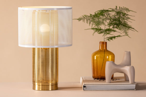 Bordslampa GAP Järn E27-Vit