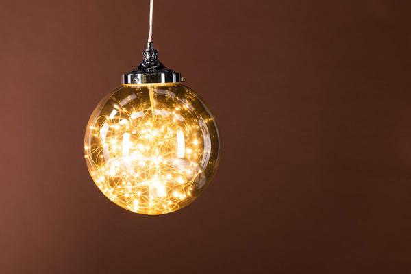 Taklampa LEMANS Glas LED-Rökfärgat glas