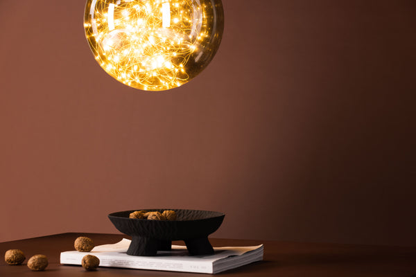 Taklampa LEMANS Glas LED-Rökfärgat glas