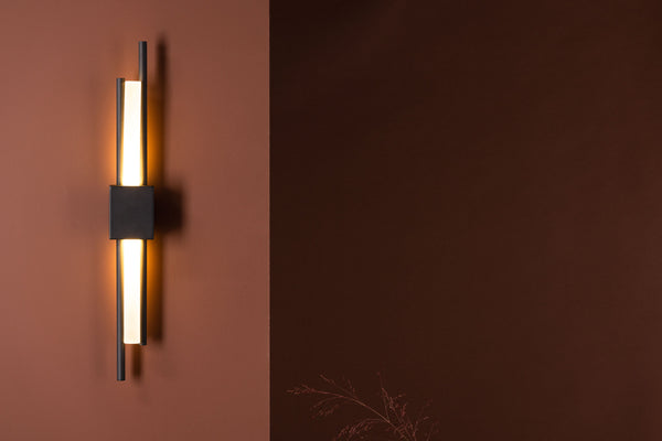 Vägglampa CLERMONT Järn LED-Svart