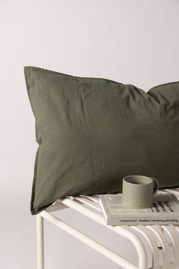 Kuddfodral RONJA Bomull 50x90cm-Grön