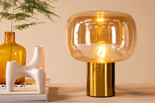 Bordslampa RHONE Järn E27-Guld