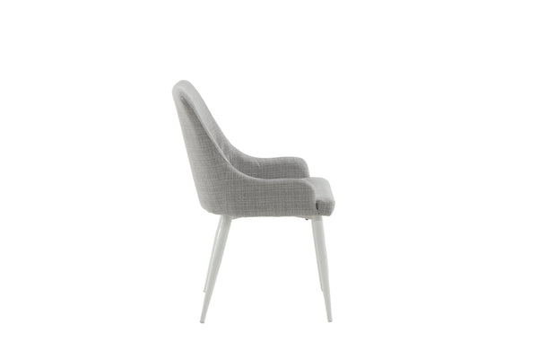 Matstolar PLAZA Polyester 86x49x58cm Grå-2st