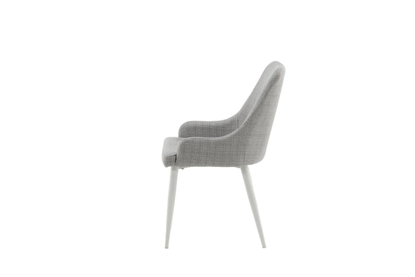 Matstolar PLAZA Polyester 86x49x58cm Grå-2st