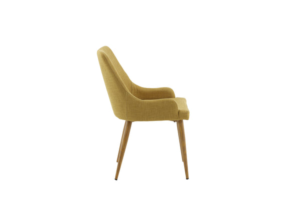 Matstolar PLAZA Polyester 86x50x61cm Gul-2st