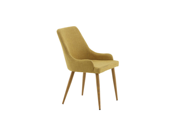 Matstolar PLAZA Polyester 86x50x61cm Gul-2st