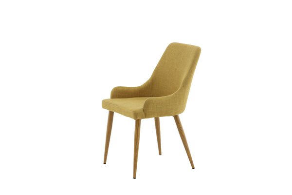 Matstolar PLAZA Polyester 86x50x61cm Gul-2st