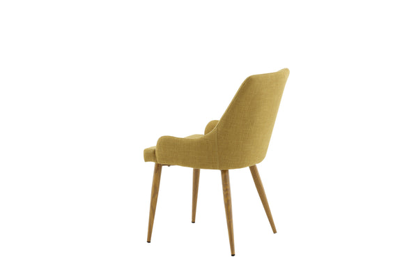 Matstolar PLAZA Polyester 86x50x61cm Gul-2st