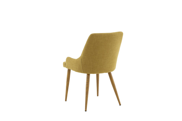 Matstolar PLAZA Polyester 86x50x61cm Gul-2st