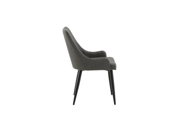 Matstolar PLAZA Polyester 86x50x61cm Grå-2st