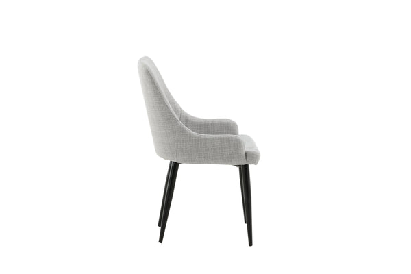 Matstolar PLAZA Polyester 86x49x58cm Grå-2st
