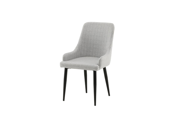 Matstolar PLAZA Polyester 86x49x58cm Grå-2st
